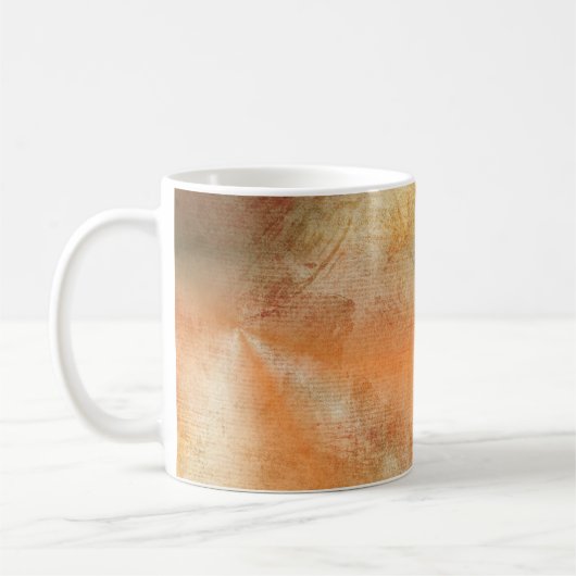 Herbstlebhaftes Hintergrundpapier Kaffeetasse (Links)