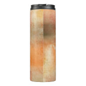 Herbstlebhaftes Hintergrundpapier Thermosbecher (Rückseite)