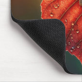 Herbstleder auf der Wäscheleine Mousepad (Ecke)