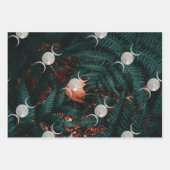 Herbstleder Dreiermondpapier Geschenkpapier Set (Vorderseite 3)