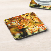 Herbstleeves [harter Kunststoff-Untersetzer] Getränkeuntersetzer (Linke Seite)