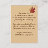 Herbstleeves, IMITATE Burlap-Abschlusskarte 3 Begleitkarte (Rückseite)