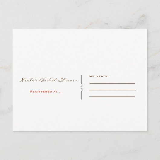 Herbstleeves Save the Date fallen bei Liebe Dress  Ankündigungspostkarte (Rückseite)