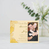 Herbstleeves - Save the Date Karte (Stehend Vorderseite)