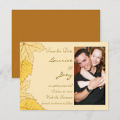 Herbstleeves - Save the Date Karte (Vorne/Hinten)