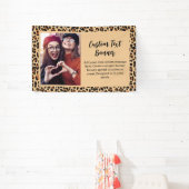 Herbstleoparddruck mit benutzerdefiniertem Foto Banner (InSitu)