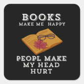 Herbstlesen Retreat Quadratischer Aufkleber (Vorderseite)