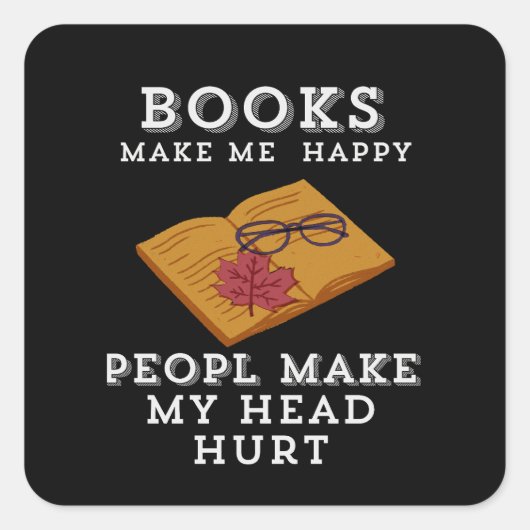 Herbstlesen Retreat Quadratischer Aufkleber (Vorderseite)