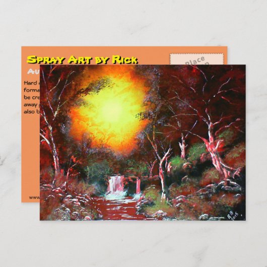 Herbstleuchte Postkarte (Vorne/Hinten)