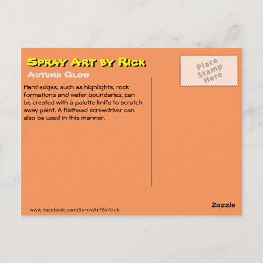 Herbstleuchte Postkarte (Rückseite)