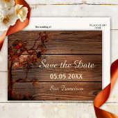 Herbstleuchten Save the Date Postkarte