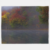Herbstlich (Dämmerung) Fleecedecke (Vorderseite (Horizontal))