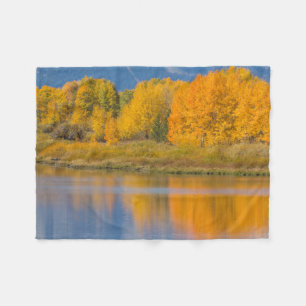 Herbstlich gefärbte Espen Fleecedecke