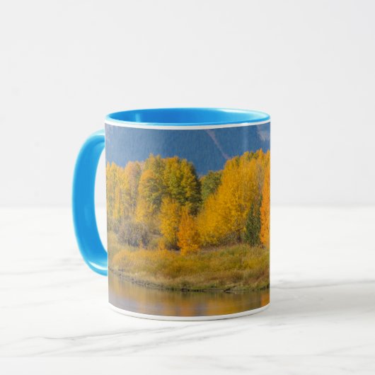 Herbstlich gefärbte Espen Tasse (Vorderseite Links)