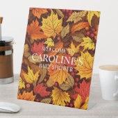 Herbstlich inspiriert Babydusche Sockelschild (In Situ)