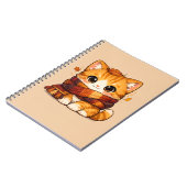 Herbstlich Kuschelschal Kitty – Herbst Notizblock (Linke Seite)