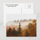 Herbstliche Adirondacks Bäume Landschaft Postkarte (Vorne/Hinten)
