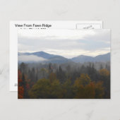 Herbstliche Adirondacks Bäume Landschaft Postkarte (Vorne/Hinten)