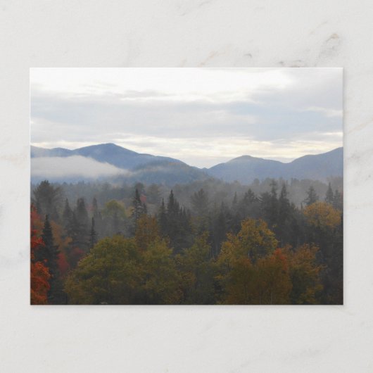 Herbstliche Adirondacks Bäume Landschaft Postkarte (Vorderseite)