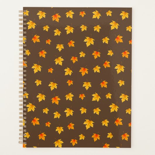 Herbstliche Ahornblätter Planer (Vorderseite)