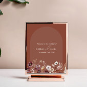 Herbstliche Anemone Terracotta Arch Wedding Willko Poster