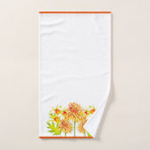 Herbstliche Ankunft auf einem Badetuch-Set Badhandtuch Set (Handtuch)