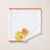 Herbstliche Ankunft auf einem Badetuch-Set Badhandtuch Set (Waschlappen)