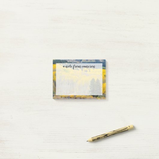 Herbstliche Aspekte im Ruby-Bereich Post-it Klebezettel (Auf Schreibtisch)