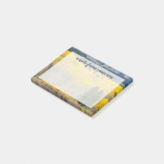 Herbstliche Aspekte im Ruby-Bereich Post-it Klebezettel (angewinkelt)