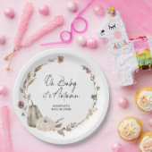 Herbstliche Babyparty mit Kürbis Pappteller (Party)