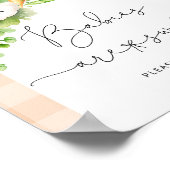 Herbstliche Babys sind süßer Kürbis Poster (Ecke)