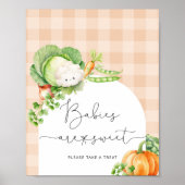 Herbstliche Babys sind süßer Kürbis Poster (Vorne)