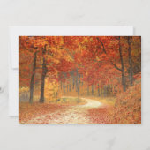 Herbstliche Baum-Rustical-Save-the-Date-Einladung Save The Date (Rückseite)