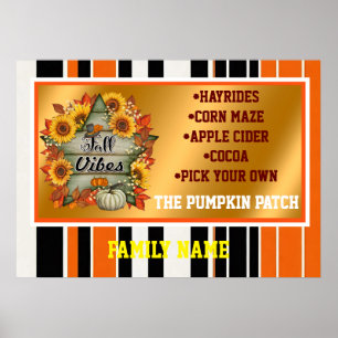 Herbstliche Beautiful Trendy Erntedank Collection Poster