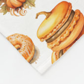 Herbstliche benutzerdefinierte Monogramm Name Flee Fleecedecke (Ecke)