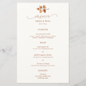 Herbstliche Blätter Elegante Hochzeit im Herbst (Vorderseite)
