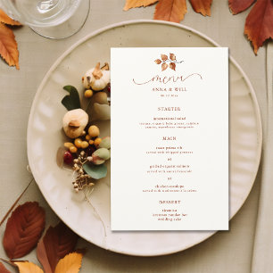 Herbstliche Blätter Elegante Hochzeit im Herbst