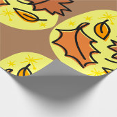 Herbstliche Blätter fallen farbenfroh, saisonale K Geschenkpapier