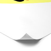 Herbstliche Blätter fallen farbenfroh, saisonale K Poster (Ecke)