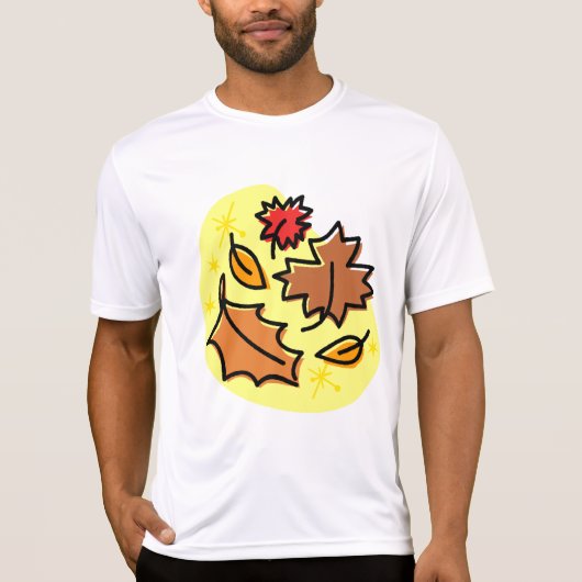 Herbstliche Blätter fallen farbenfroh, saisonale K T-Shirt (Vorderseite)