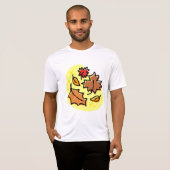 Herbstliche Blätter fallen farbenfroh, saisonale K T-Shirt (Vorne ganz)