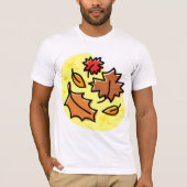 Herbstliche Blätter fallen farbenfroh, saisonale K T-Shirt (Vorderseite)