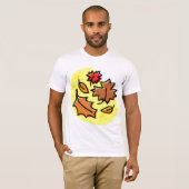 Herbstliche Blätter fallen farbenfroh, saisonale K T-Shirt (Vorne ganz)