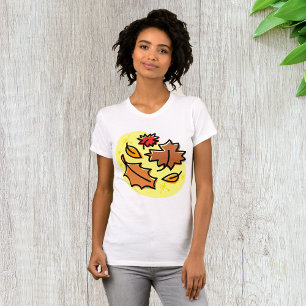 Herbstliche Blätter fallen farbenfroh, saisonale K T-Shirt