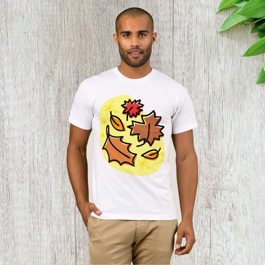 Herbstliche Blätter fallen farbenfroh, saisonale K T-Shirt