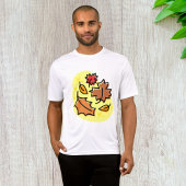 Herbstliche Blätter fallen farbenfroh, saisonale K T-Shirt