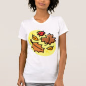 Herbstliche Blätter fallen farbenfroh, saisonale K T-Shirt (Vorderseite)