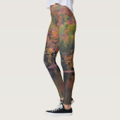 Herbstliche Blätter Herbstfarben Szene Frauen Legg Leggings (Links)