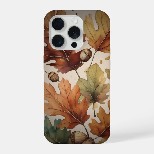 Herbstliche Blätter iPhone Hülle (Rückseite)