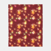 Herbstliche Blätter mit leuchtenden Herbstfarben Fleecedecke (Vorderseite)